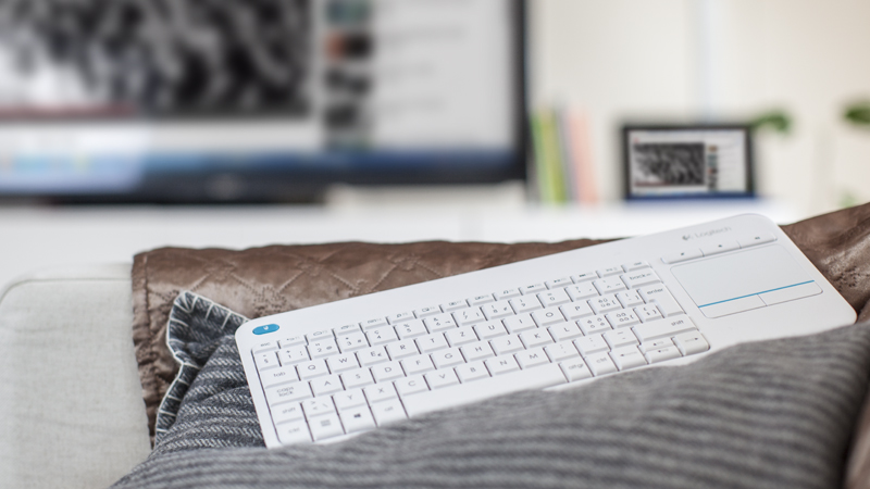 KEYBOARD TOUCHPAD K400 PLUS RF WHITE