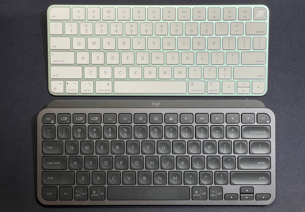 مقایسه magic keyboard و لاجیتک MX Keys Mini