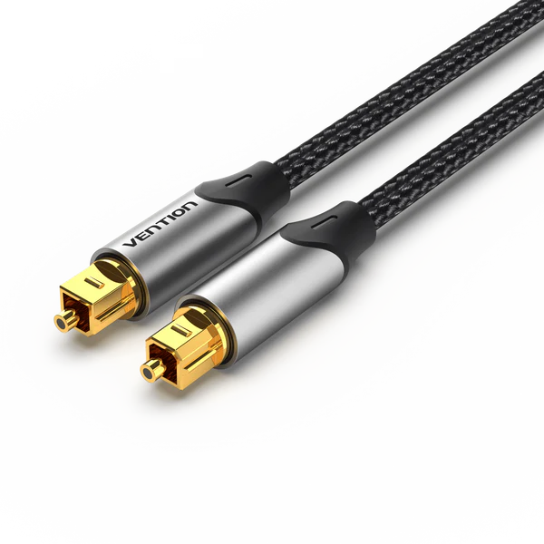 Vention   Optical   Fiber   Audio   Cable   Aluminum   Alloy   Type   Gray